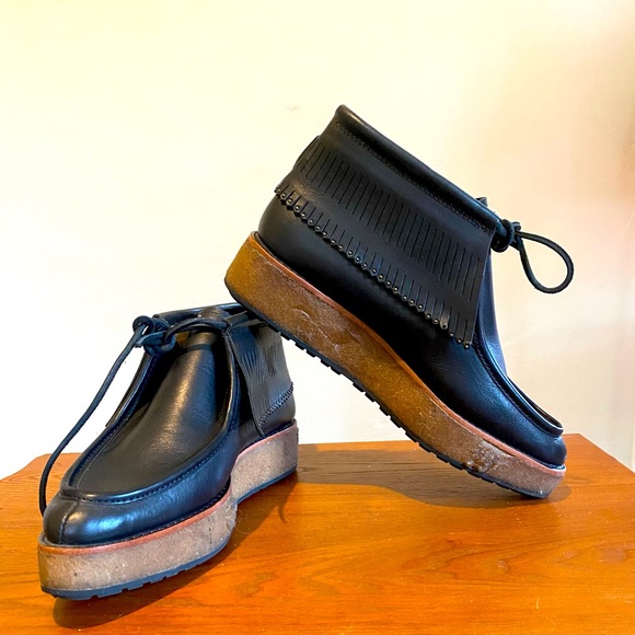 Black Coach Platform Booties - Picture 1 of 8